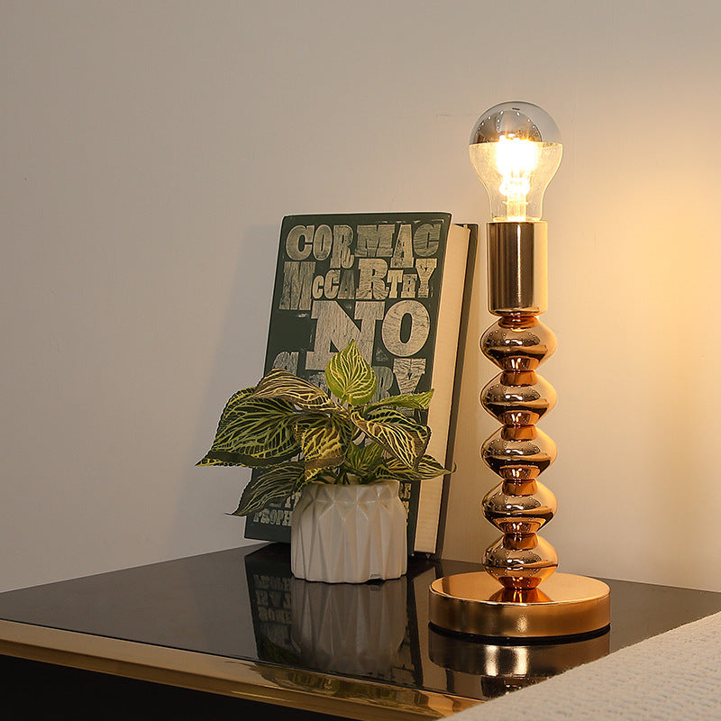 Vintage Metal LED Table Lamp for Bedroom Study Reading