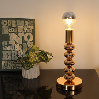 Vintage Metal LED Table Lamp for Bedroom Study Reading