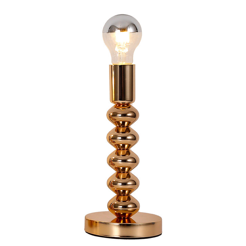 Vintage Metal LED Table Lamp for Bedroom Study Reading
